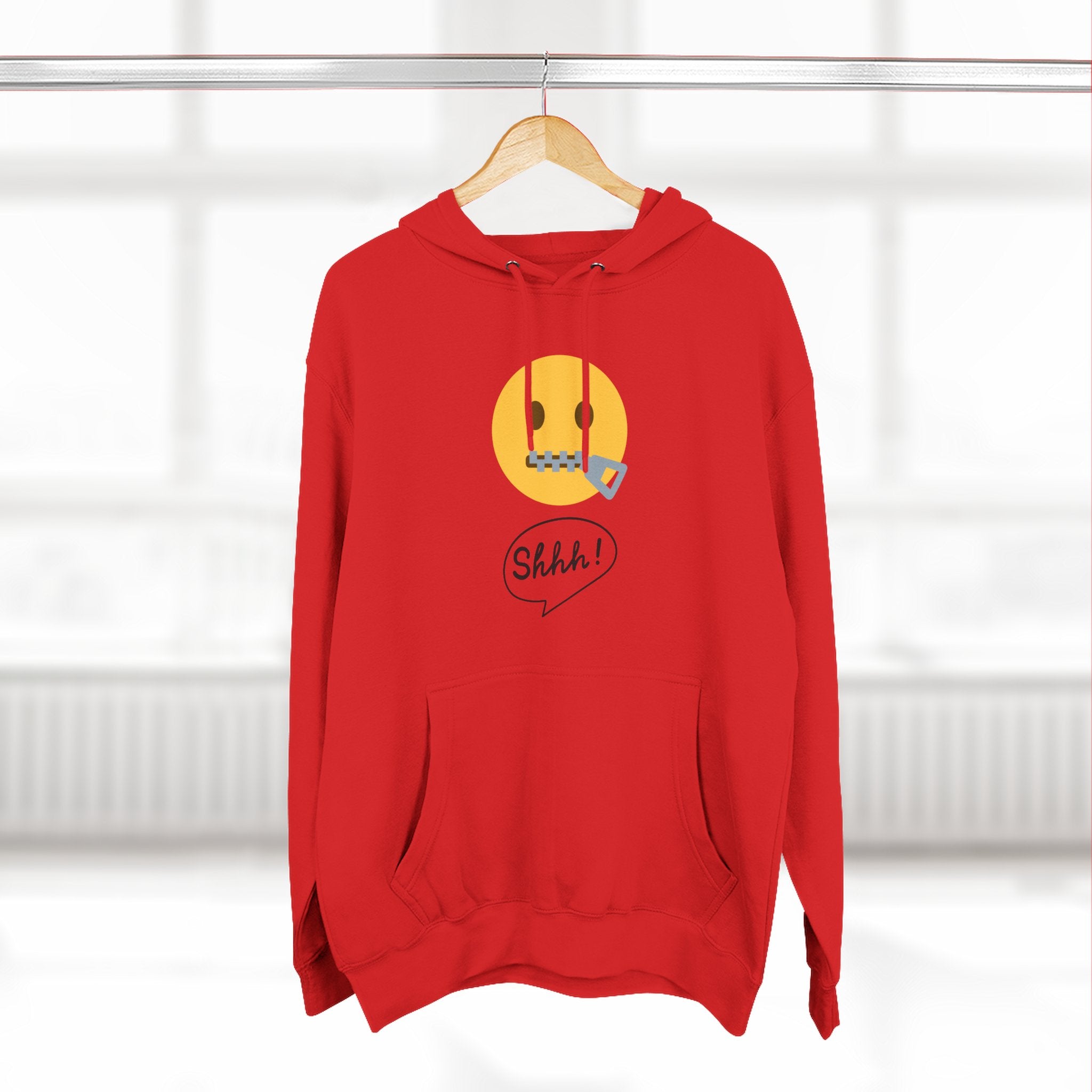 Hoodie — "Excuse Me?" QR Code Graphic Fleece Hoodie