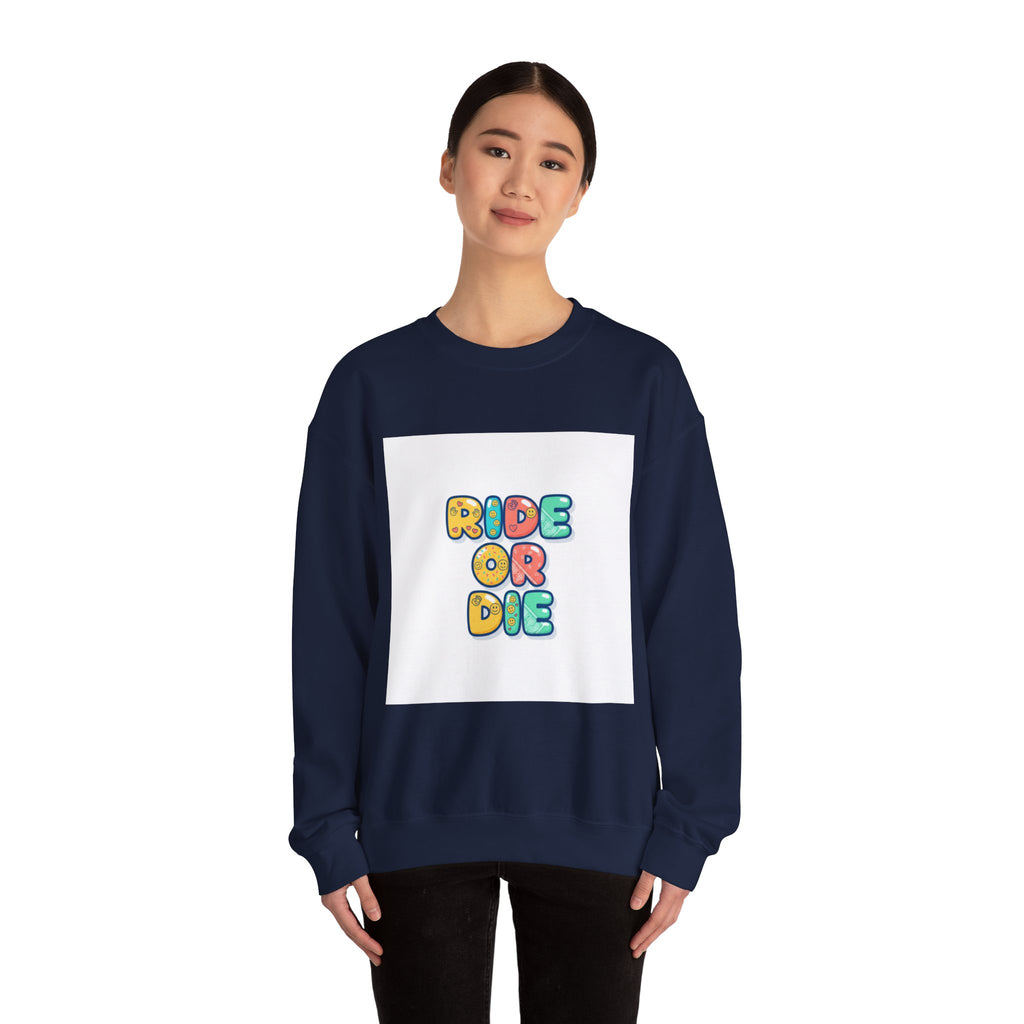 Ride or Die Sweatshirt | Galentine's Friendship Crewneck, Bestie Matching Pullover