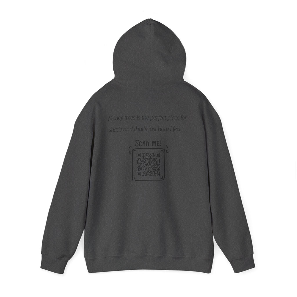 Hoodie — "Shade & Rest" QR Tree Sketch Hoodie
