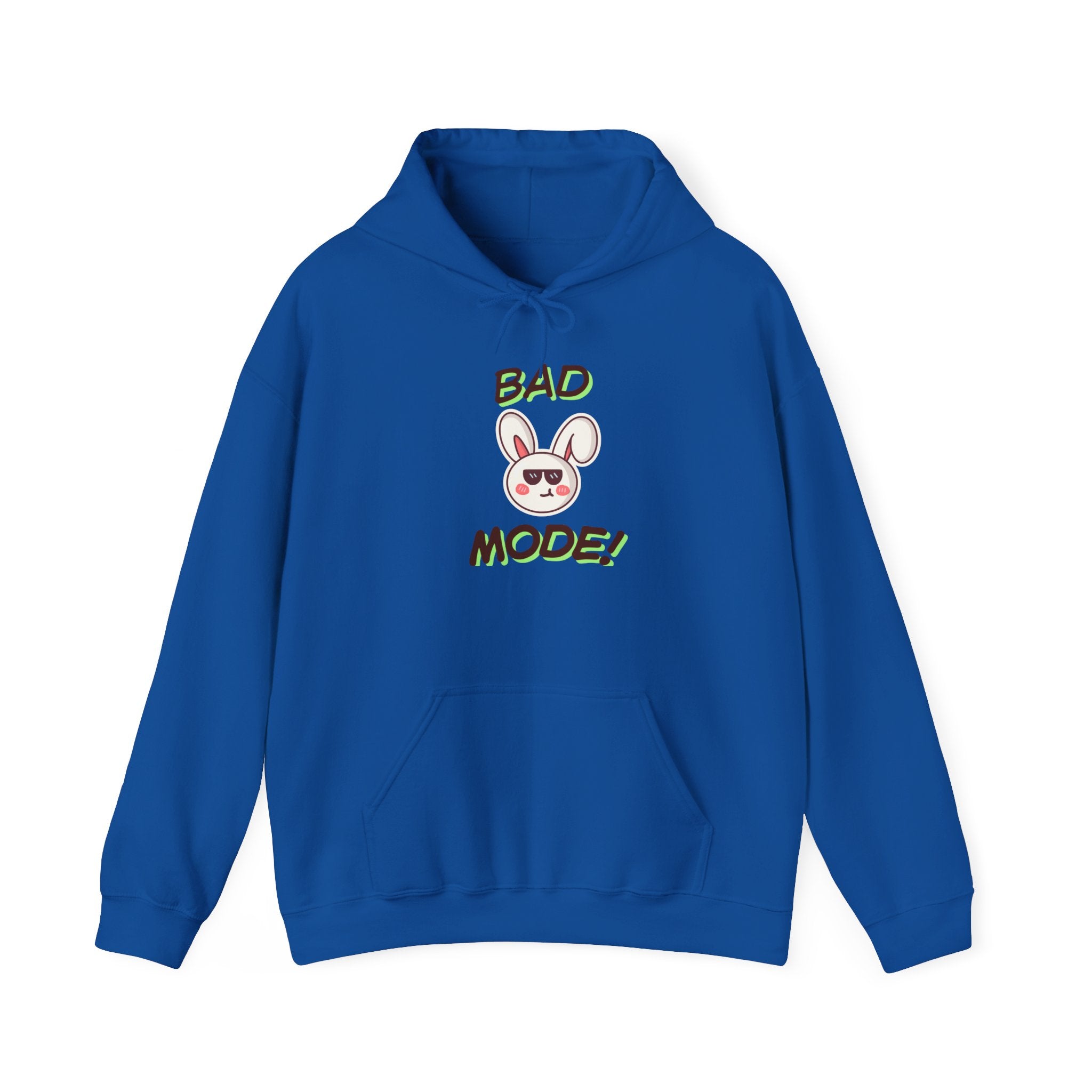 Bad "Bunny" Mode Hoodie — Cute Bunny 'Bad Mode!' Front + 'Scan Me' QR Back