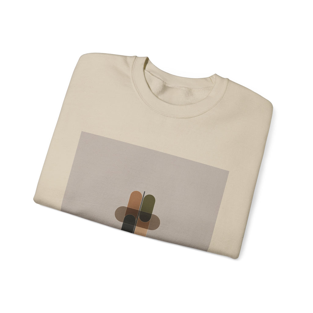 Minimal Geometric Motif Sweatshirt | Quiet Luxury, Neutral Minimalist
