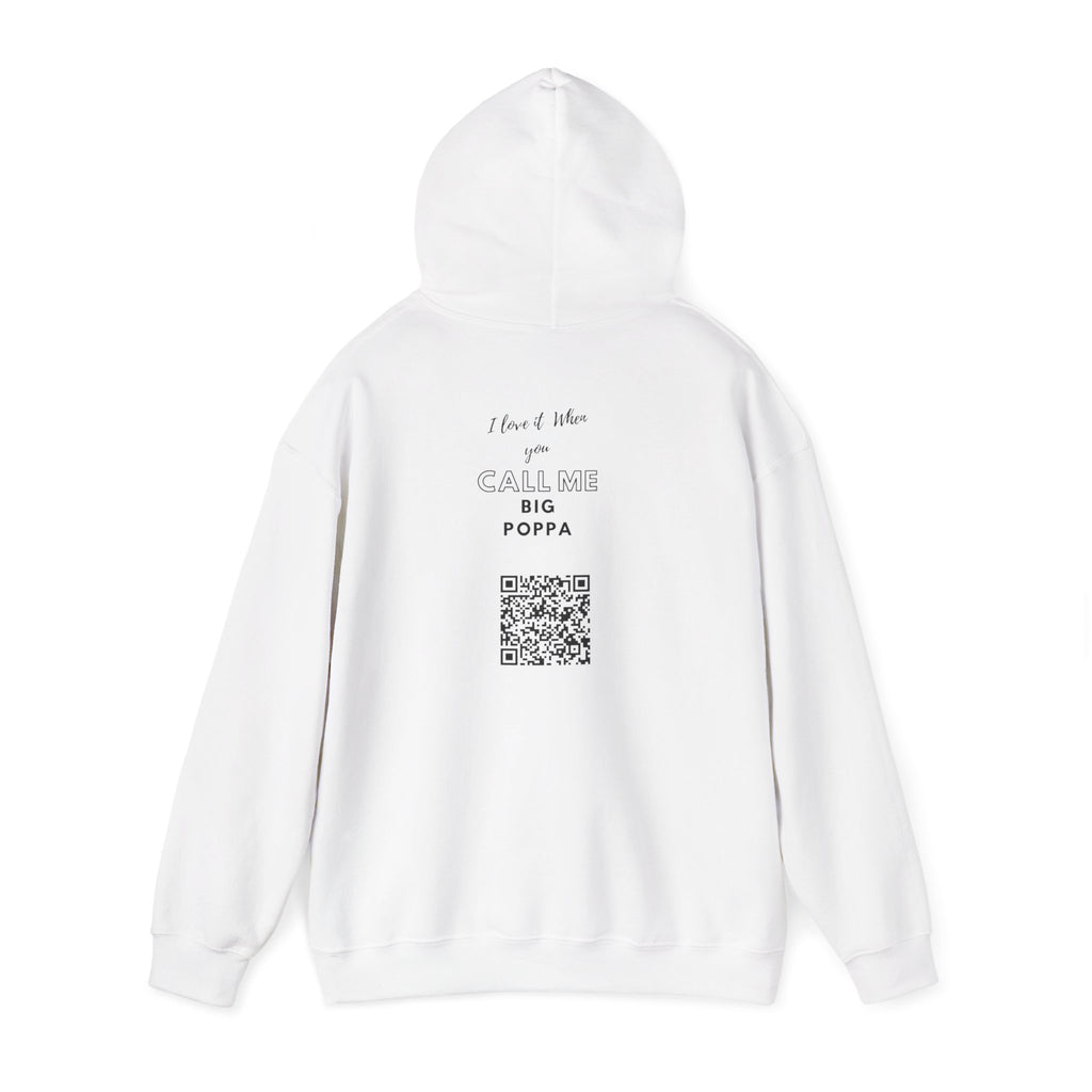 Hoodie — "Big Poppa" Pullover with QR Code Back