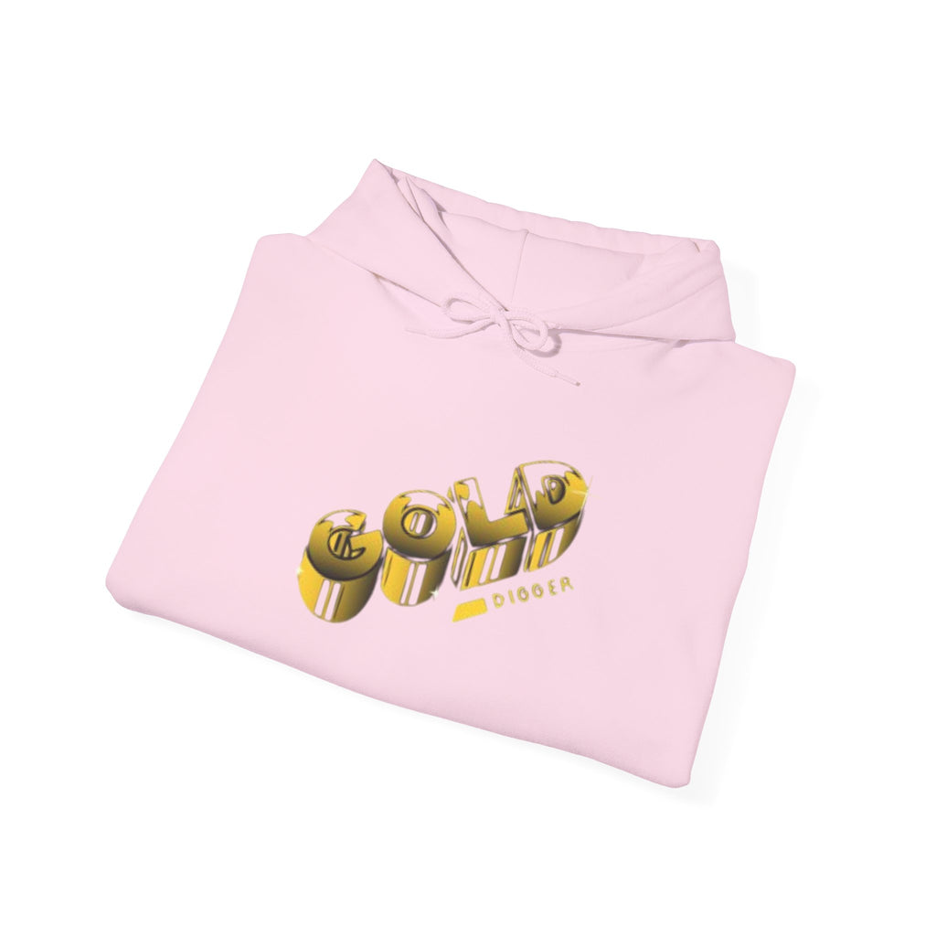 Graphic Hoodie — 3D Gold 'OWO' Design with QR Back Print