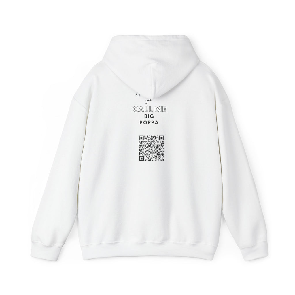 Hoodie — "Big Poppa" Pullover with QR Code Back
