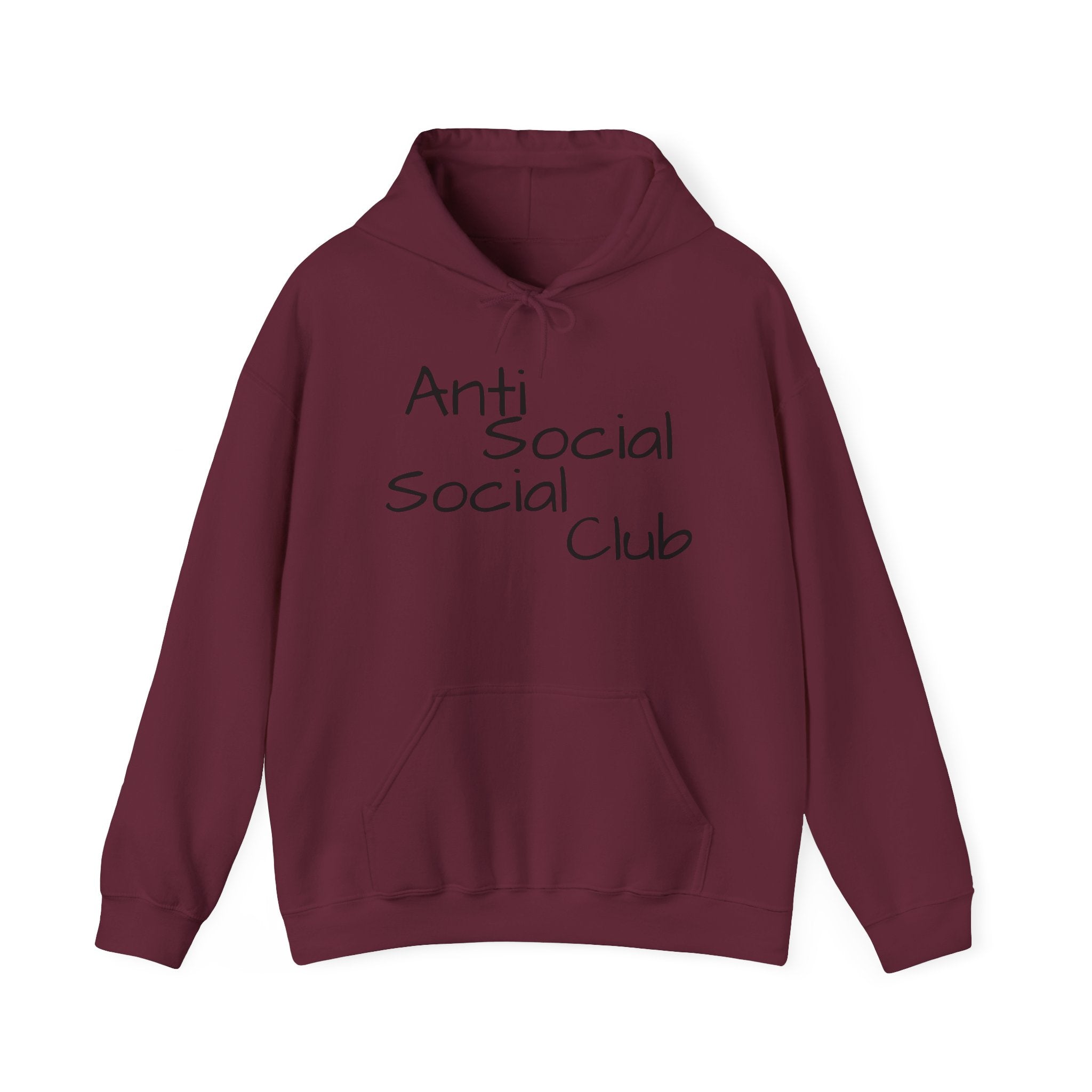 Anti Social Social Club Hoodie — "Please Maintain Social Distancing 6 Feet" Graphic Hooded Sweatshirt