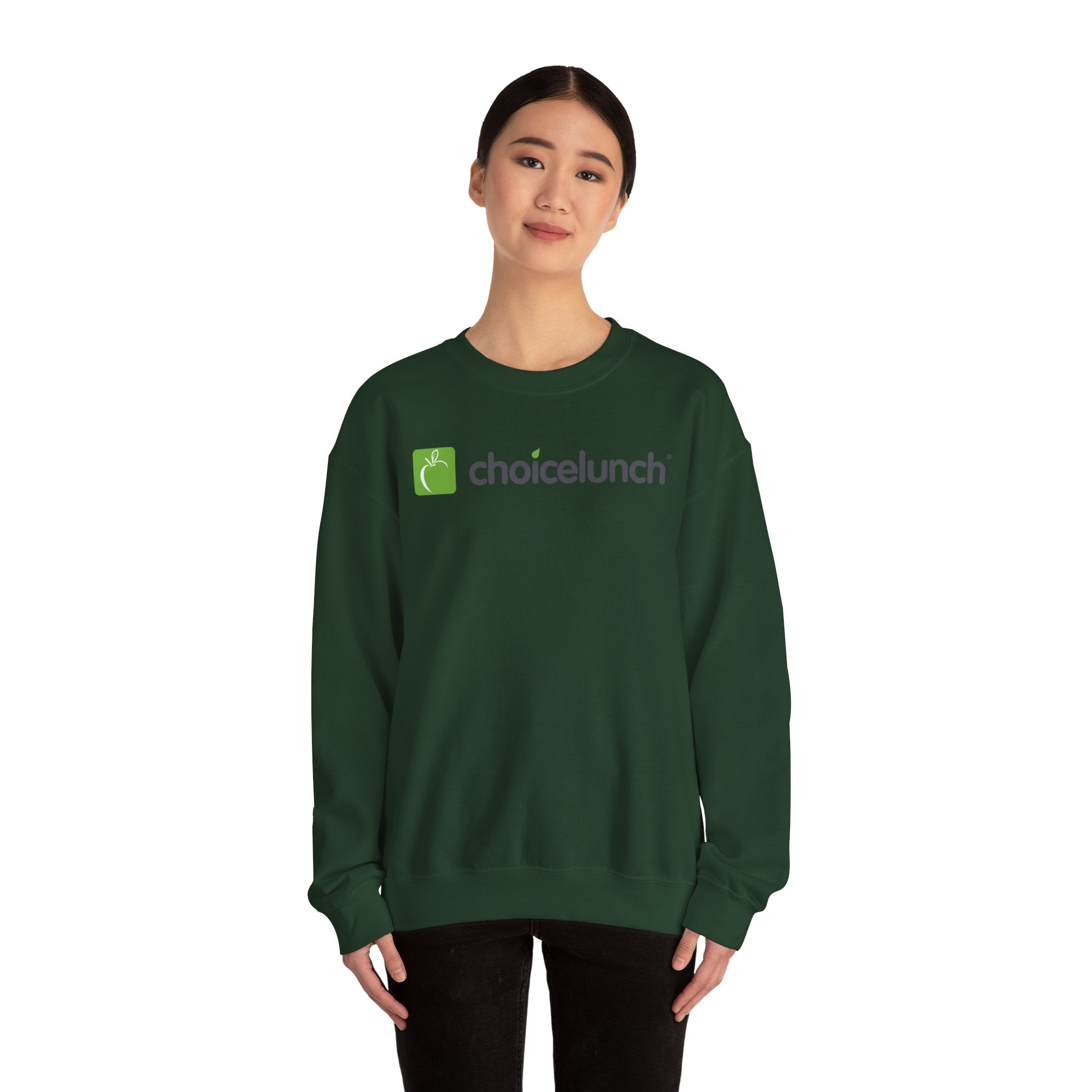 ChoiceLunch Logo Crewneck Sweatshirt | Mascot Character Back Print