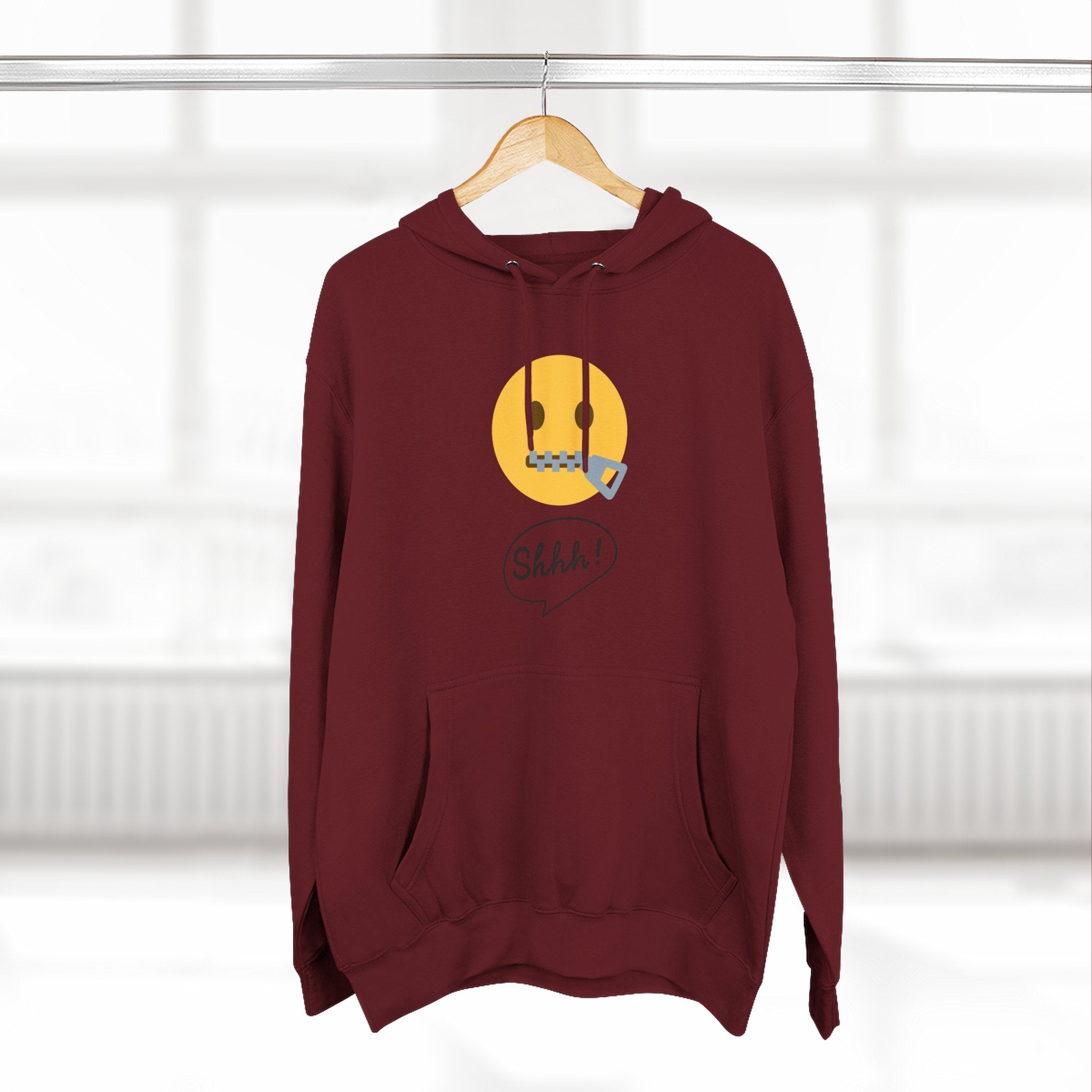 Hoodie — "Excuse Me?" QR Code Graphic Fleece Hoodie