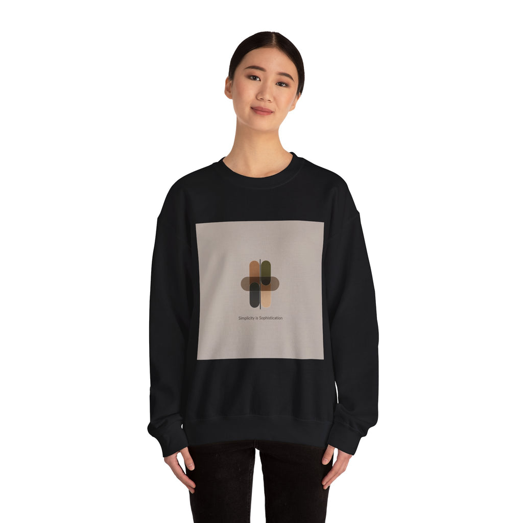 Minimal Geometric Motif Sweatshirt | Quiet Luxury, Neutral Minimalist