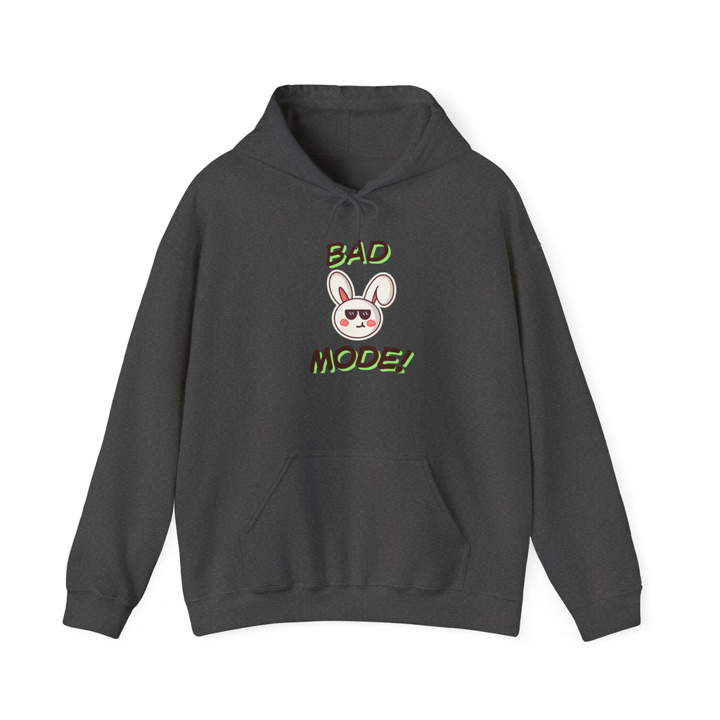 Bad "Bunny" Mode Hoodie — Cute Bunny 'Bad Mode!' Front + 'Scan Me' QR Back