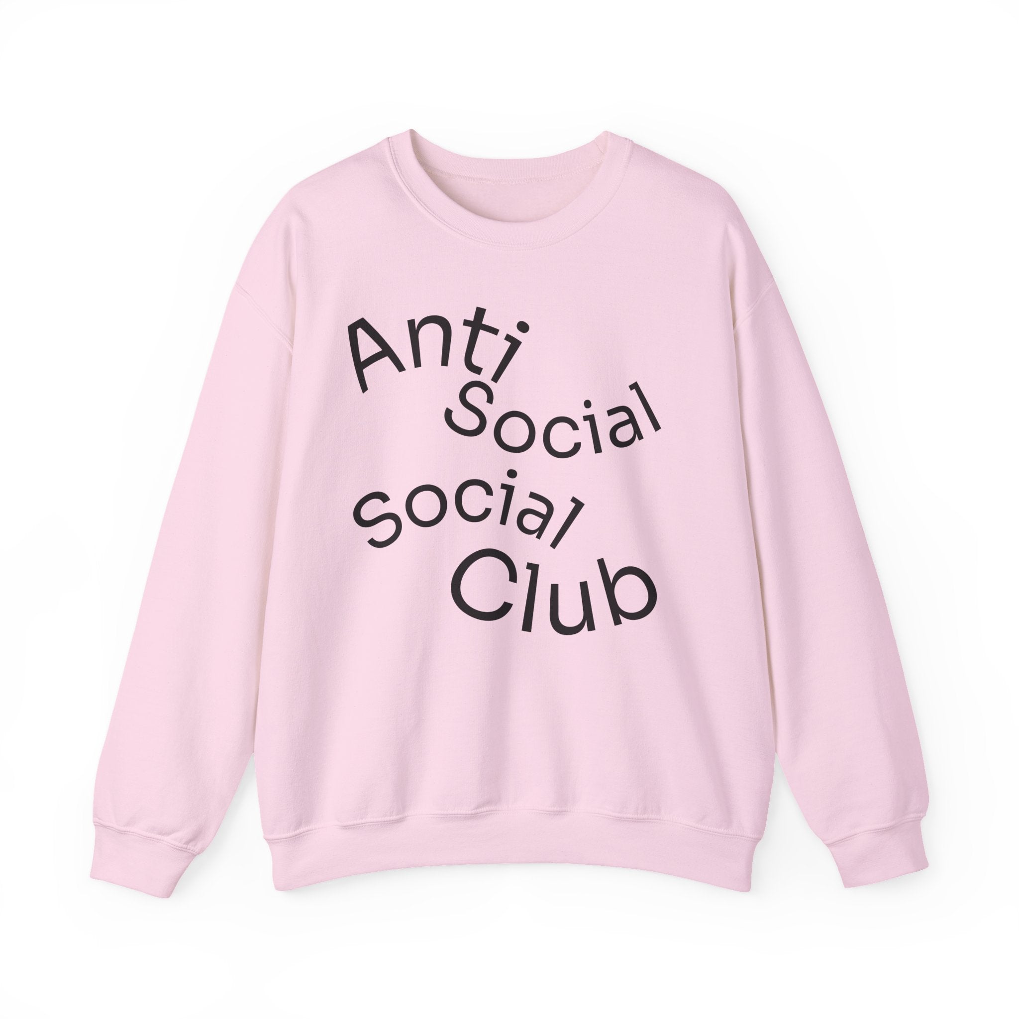 Crewneck Sweatshirt - "Anti Social Social Club" Front Logo & 6 Feet Social Distancing Back Graphic