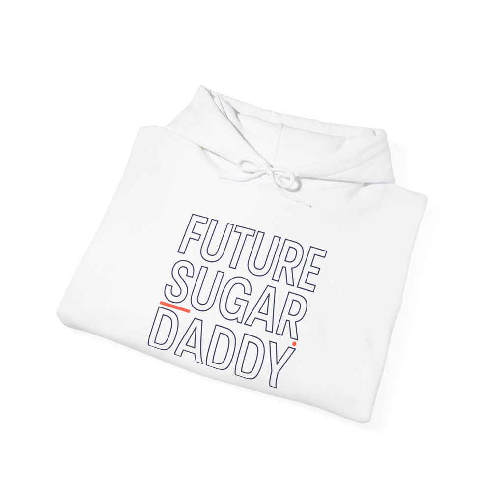 Outline Text "Hollow" Typography Hoodie | minimalist outline font, stencil-effect