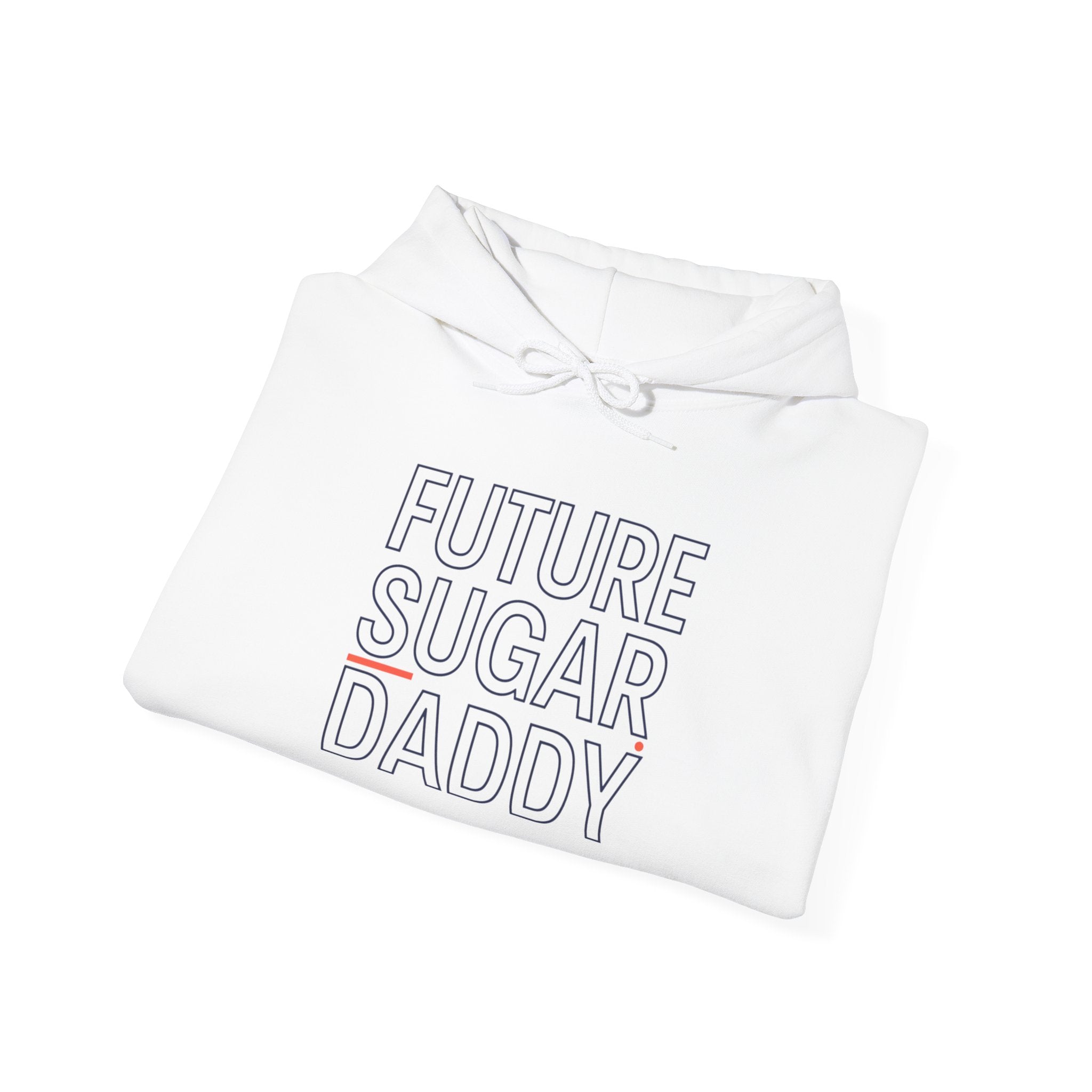 Outline Text "Hollow" Typography Hoodie | minimalist outline font, stencil-effect