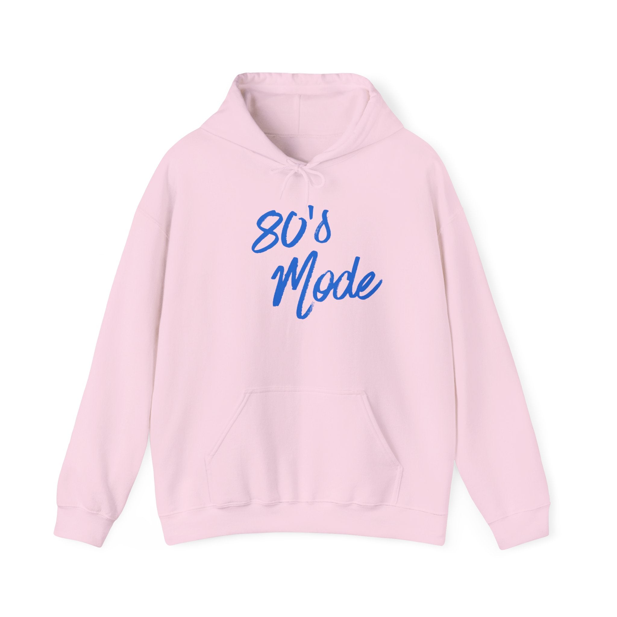 80's Mode Hoodie - Retro 1980s Script Pullover with Back QR Code