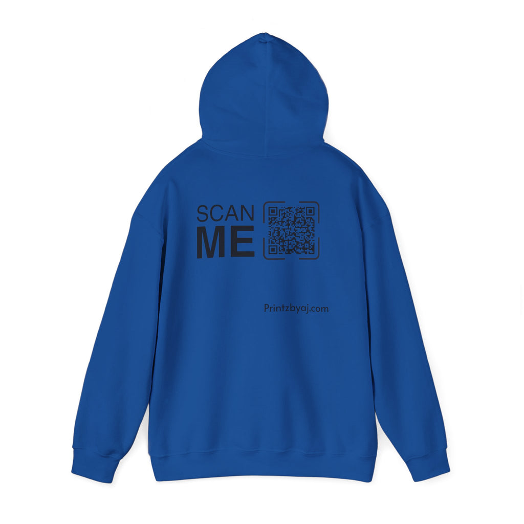 Bad "Bunny" Mode Hoodie — Cute Bunny 'Bad Mode!' Front + 'Scan Me' QR Back