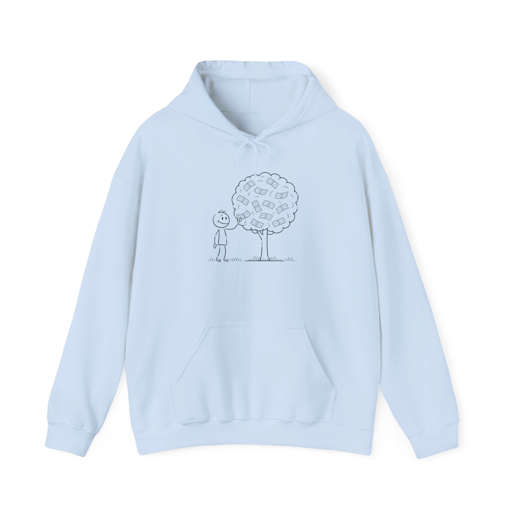 Hoodie — "Shade & Rest" QR Tree Sketch Hoodie