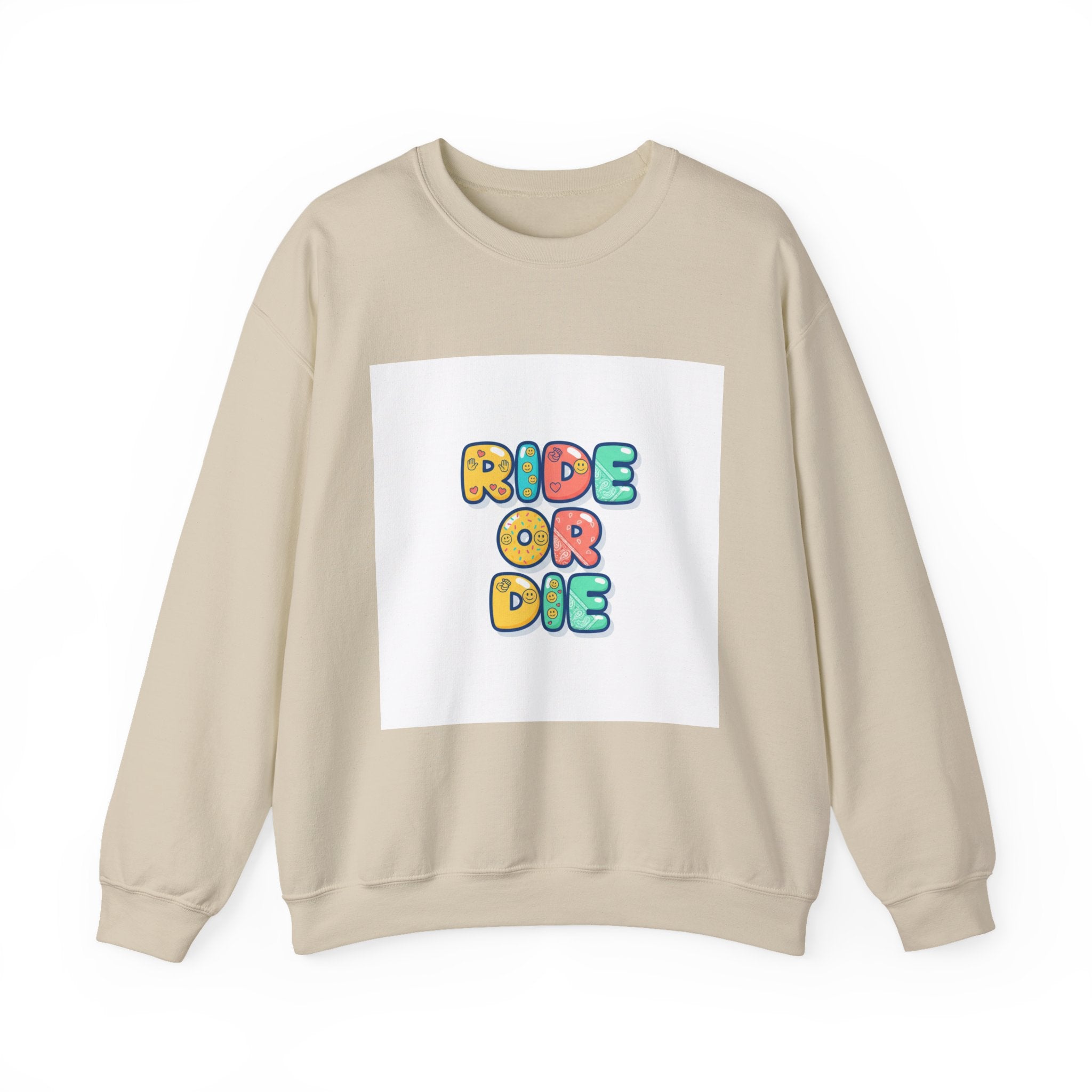 Ride or Die Sweatshirt | Galentine's Friendship Crewneck, Bestie Matching Pullover