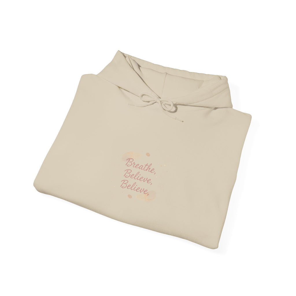 micro optimism hoodie | micro affirmation, encouragement quote art