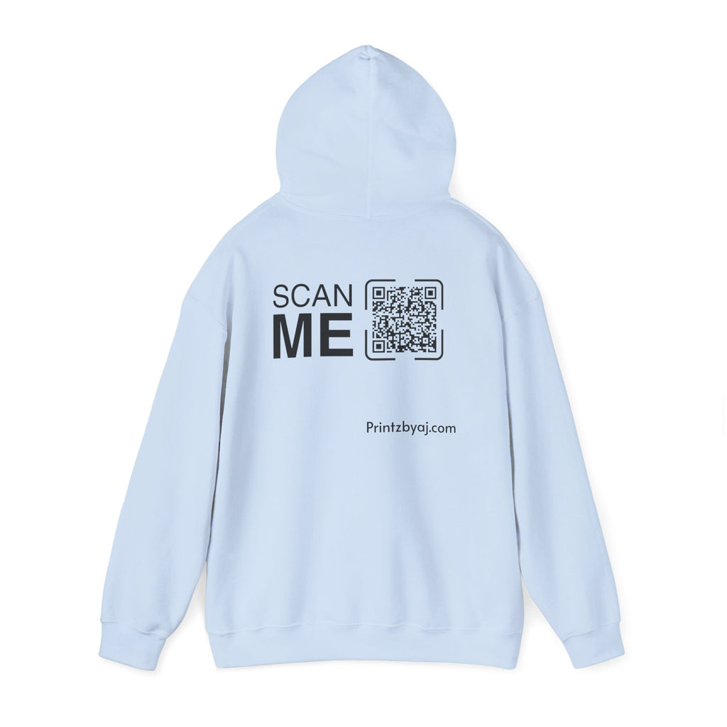 Bad "Bunny" Mode Hoodie — Cute Bunny 'Bad Mode!' Front + 'Scan Me' QR Back