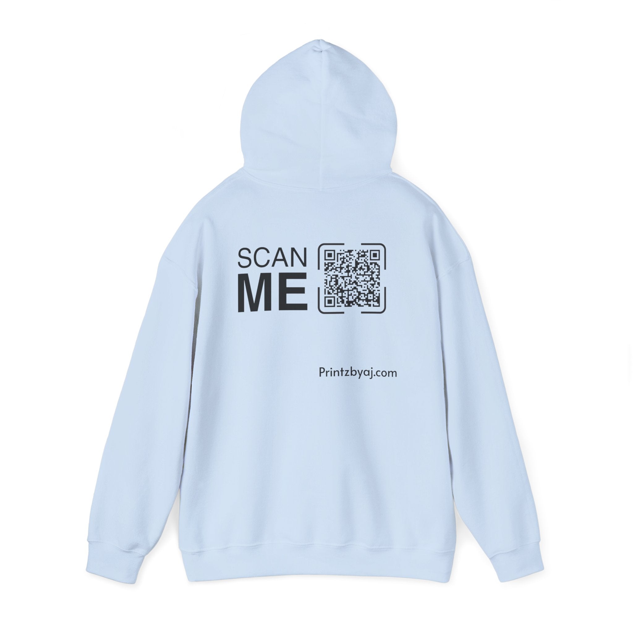 Bad "Bunny" Mode Hoodie — Cute Bunny 'Bad Mode!' Front + 'Scan Me' QR Back