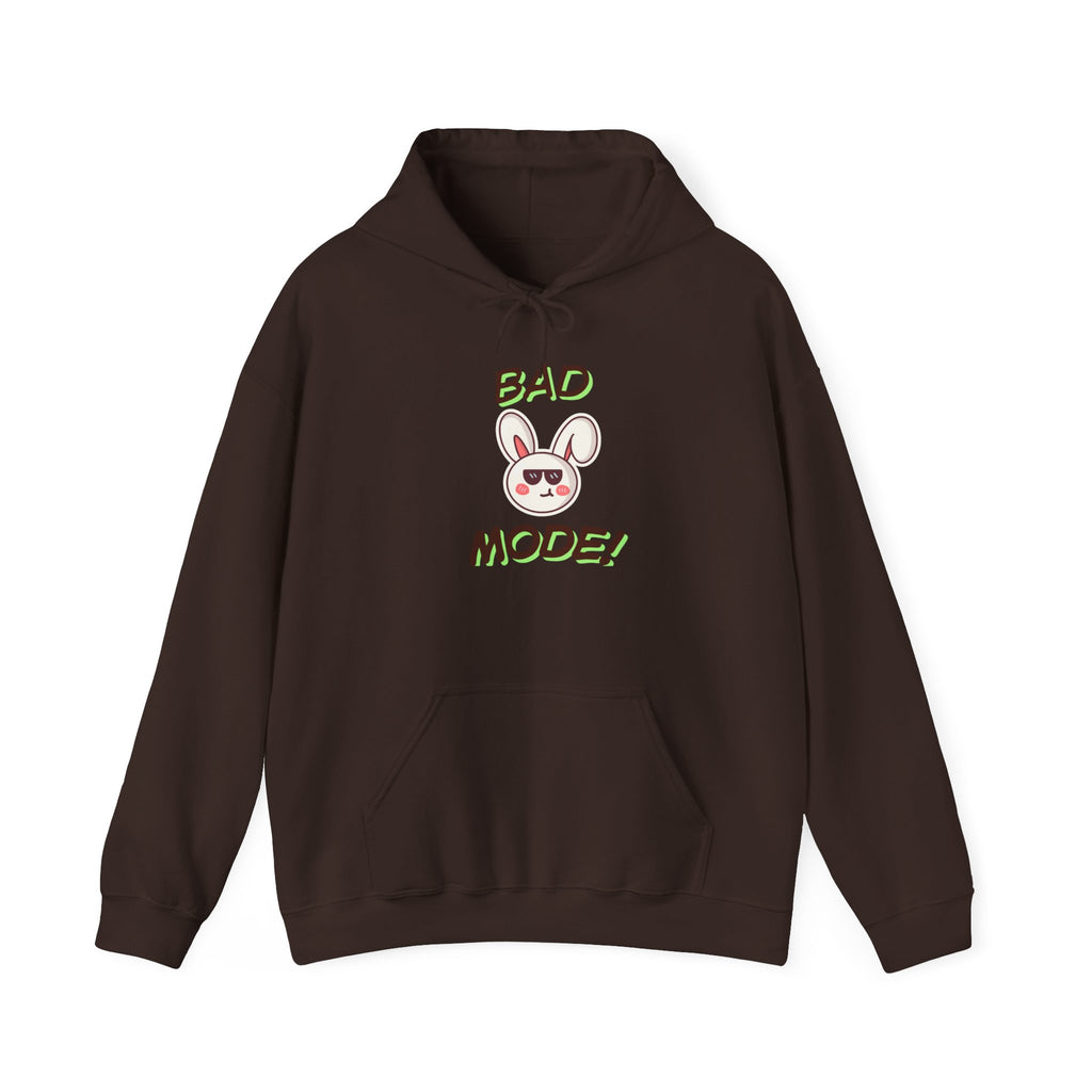 Bad "Bunny" Mode Hoodie — Cute Bunny 'Bad Mode!' Front + 'Scan Me' QR Back