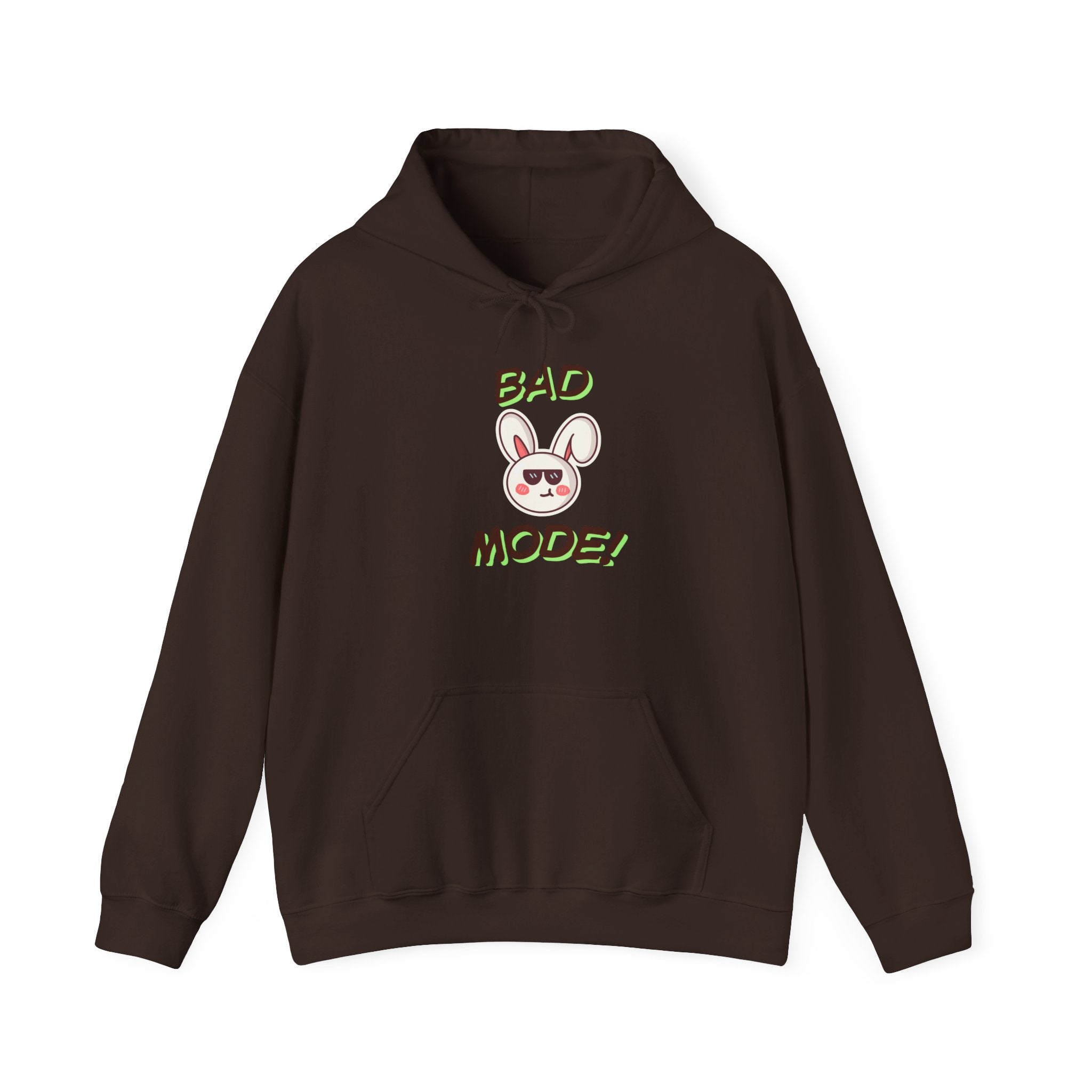 Bad "Bunny" Mode Hoodie — Cute Bunny 'Bad Mode!' Front + 'Scan Me' QR Back