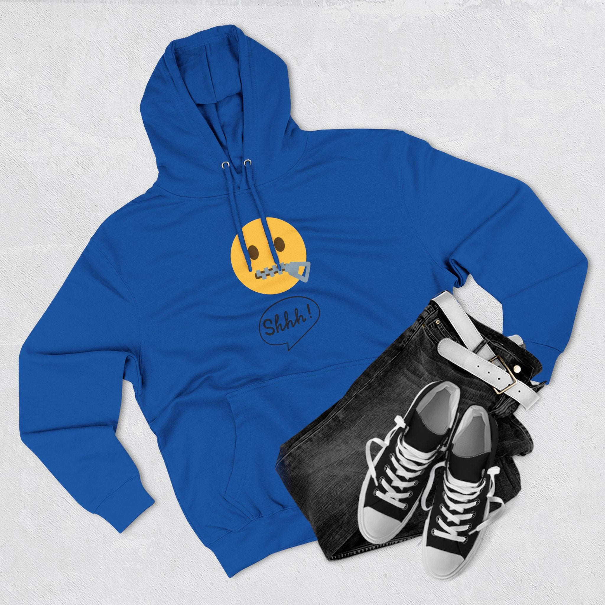 Hoodie — "Excuse Me?" QR Code Graphic Fleece Hoodie