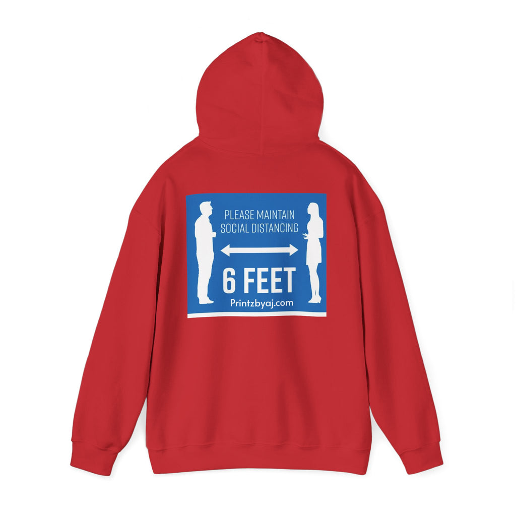 Anti Social Social Club Hoodie — "Please Maintain Social Distancing 6 Feet" Graphic Hooded Sweatshirt