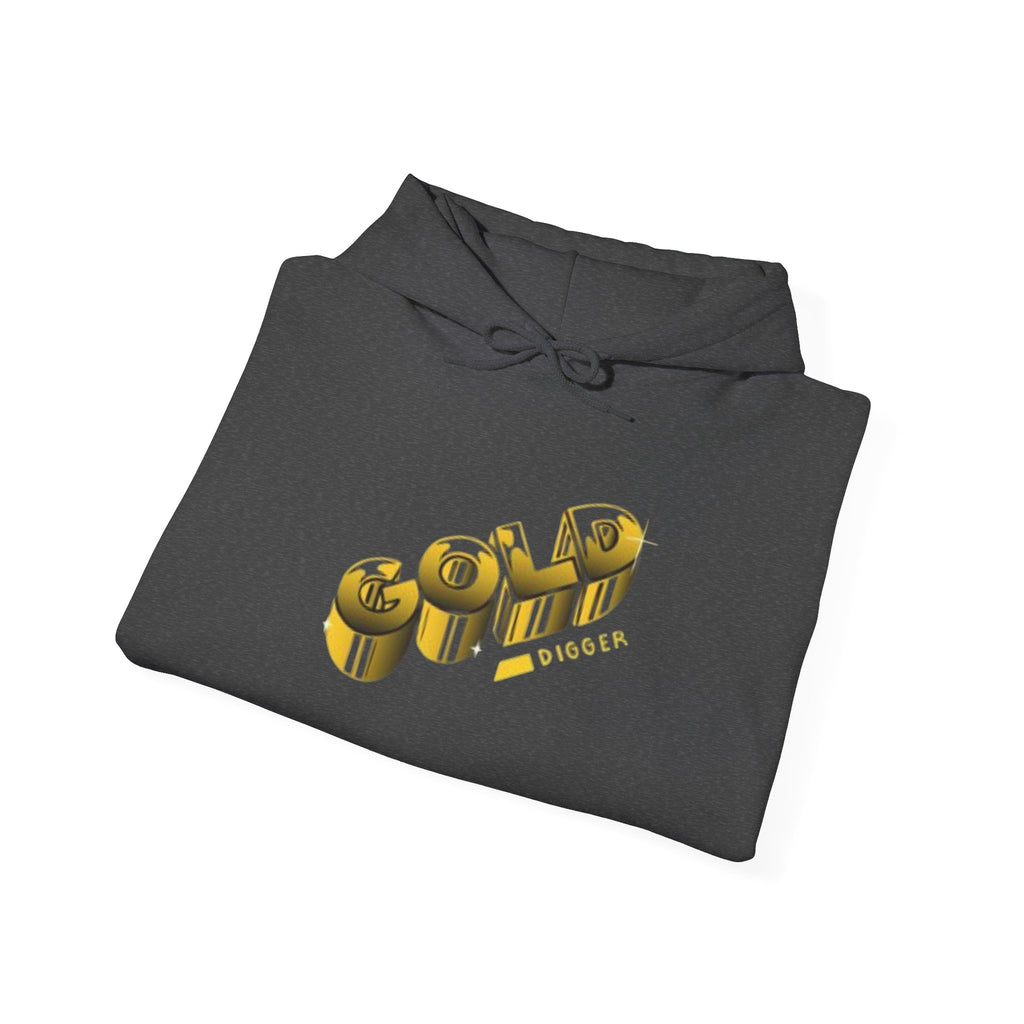 Graphic Hoodie — 3D Gold 'OWO' Design with QR Back Print