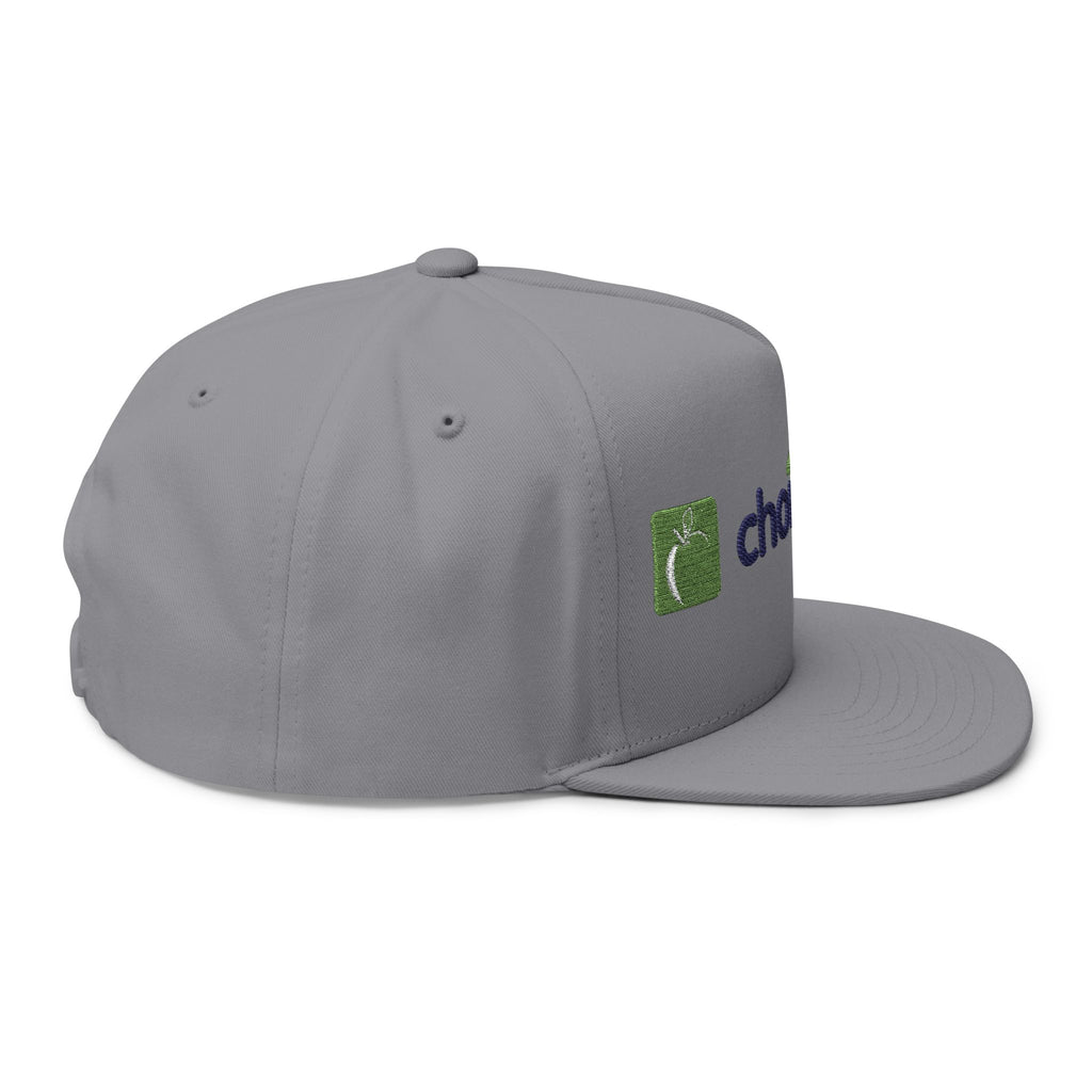 Embroidered Flat Bill Cap — ChoiceLunch Logo Snapback