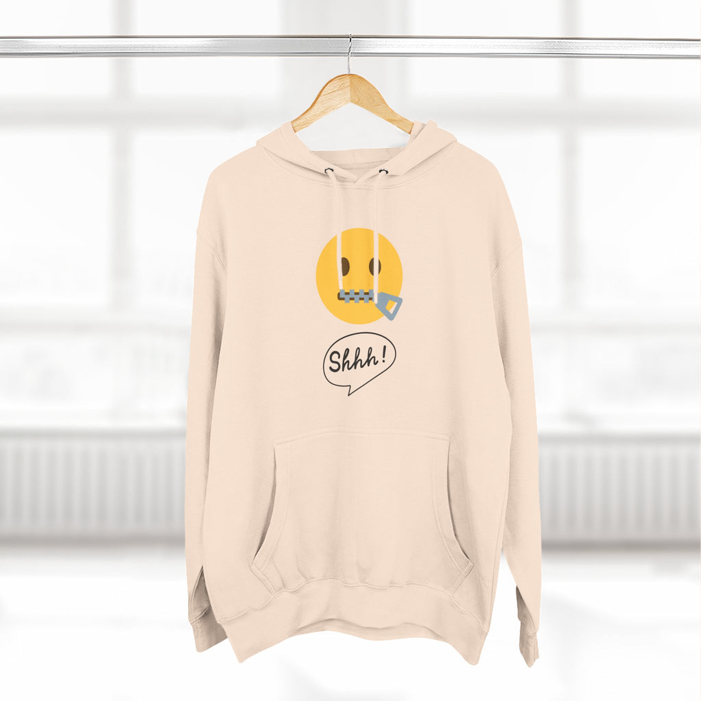 Hoodie — "Excuse Me?" QR Code Graphic Fleece Hoodie
