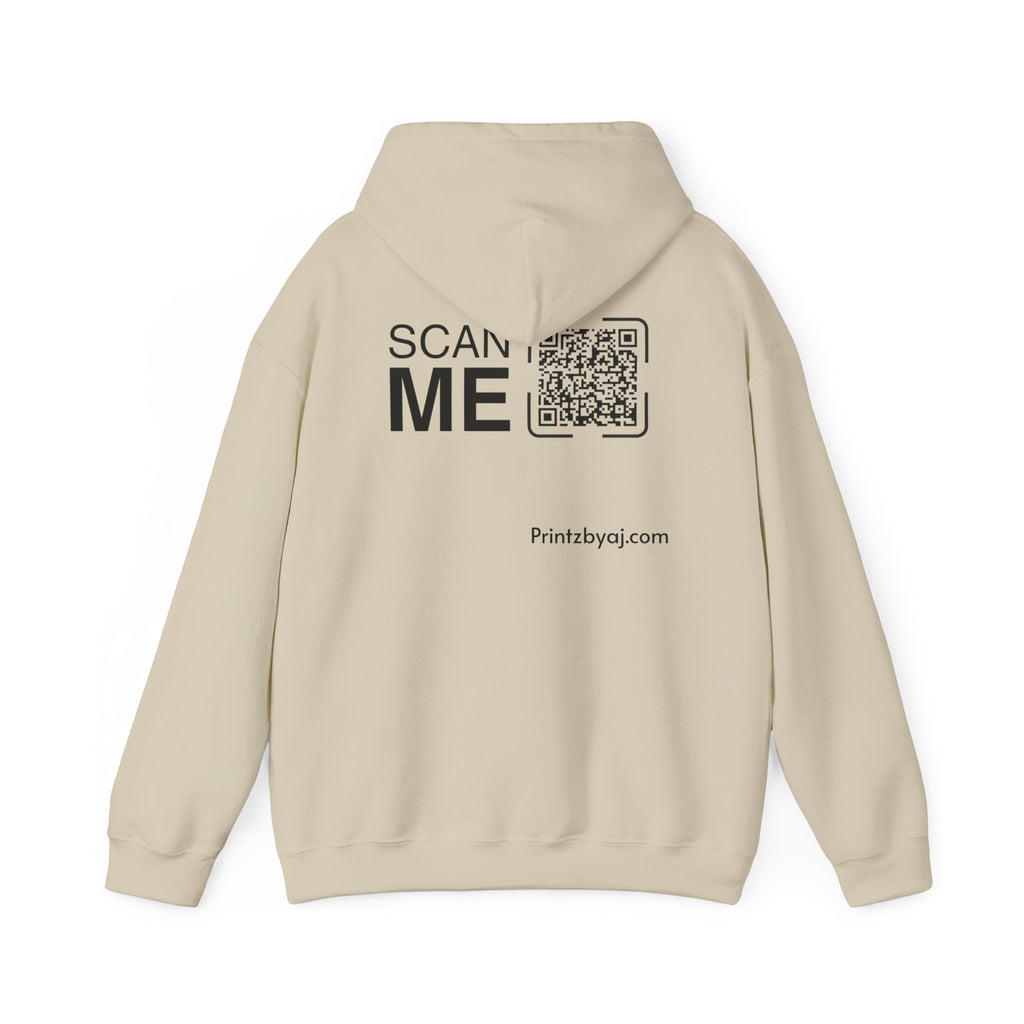 Bad "Bunny" Mode Hoodie — Cute Bunny 'Bad Mode!' Front + 'Scan Me' QR Back